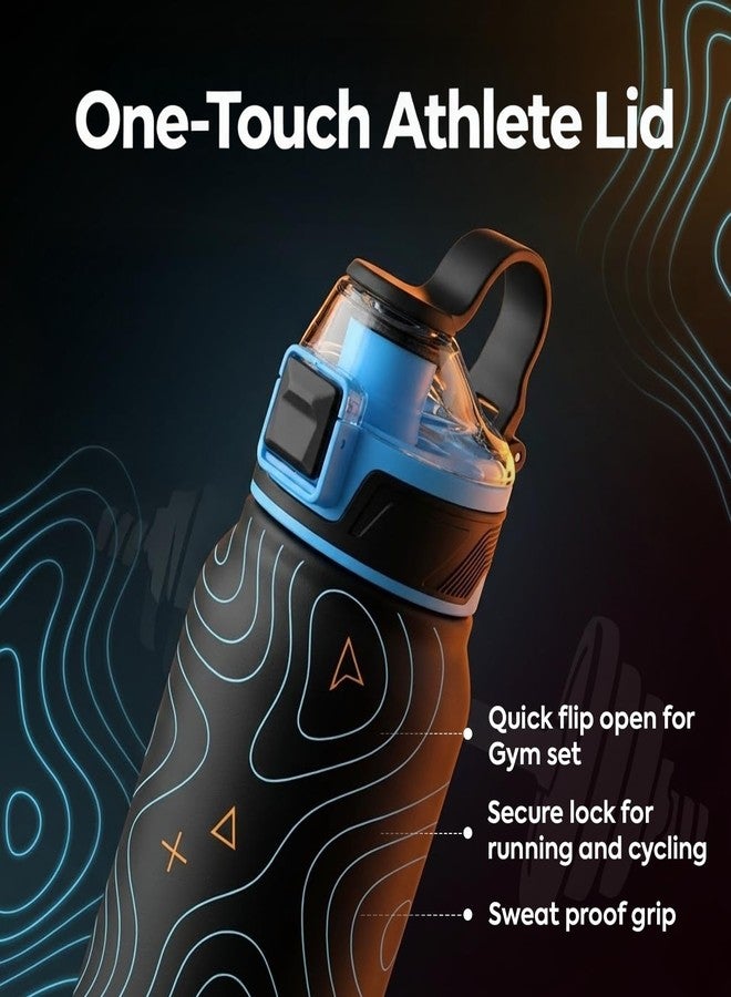 Perch Apex Hot and Cold Stainless Steel Water Bottle 740ml | Triple-Layer Vacuum Insulated 3D Printed Bottle | ISI Certified, Leakproof & BPA-Free | Gift for Men & Women |Hydra MAP - Image 4